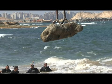 Egypt reveals 2,000-year-old sunken artefacts off Alexandria coast | AFP