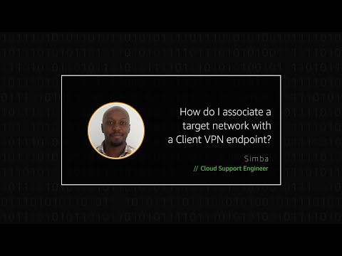 How do I associate a target network with a Client VPN endpoint?