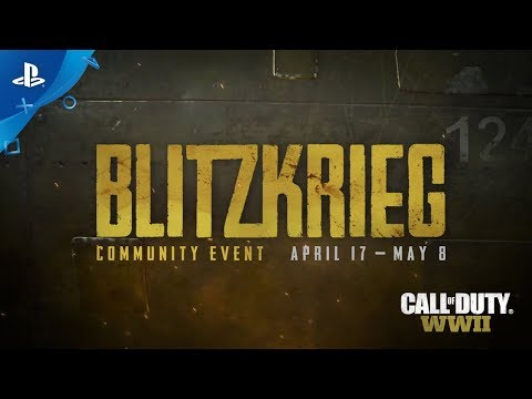 Call of Duty: WWII - Blitzkrieg Community Event Trailer | PS4
