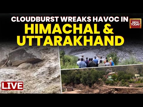 Monsoon Mayhem LIVE Visuals: Himachal Pradesh Floods LIVE |  Uttarakhand Floods Wreaks Havoc LIVE