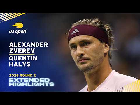 Alexander Zverev vs. Quentin Halys Extended Highlights | 2026 US Open Round 2