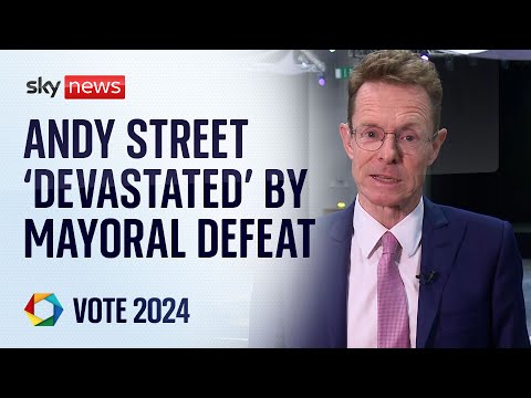 Andy Street 'devastated' by defeat in West Midlands mayoral contest