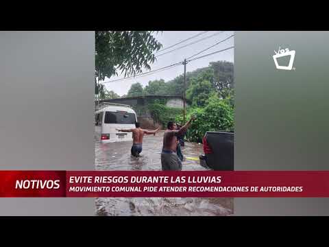 Conductores deben ser más responsables ante las lluvias, advierte Movimiento Comunal Nicaragüense