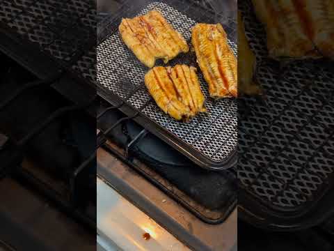 利根川の天然鰻で鰻丼だ #千葉の釣り #hiace #バンライフ