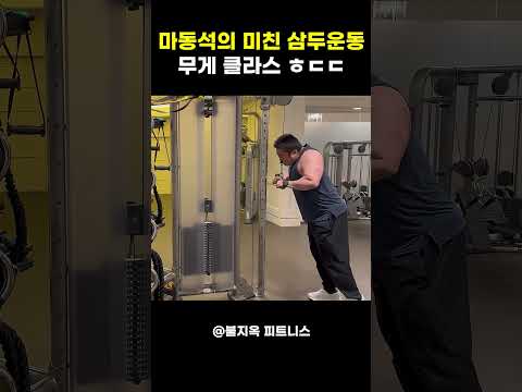 마동석 팔뚝 두께의 비밀, 상상을 초월하는 삼두 중량 현실 분석 #shorts
