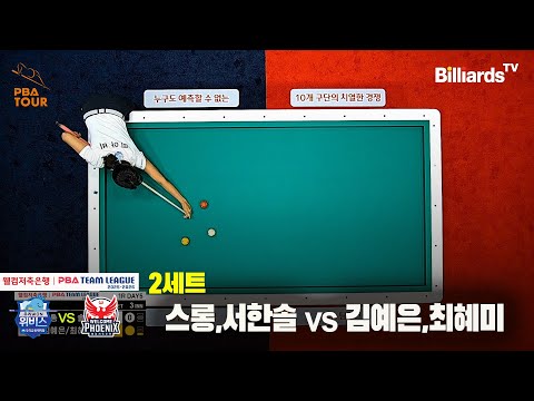 2세트 우리금융캐피탈(스롱,서한솔)vs웰컴저축은행(김예은,최혜미)[웰컴저축은행 PBA팀리그 25-26 1R]