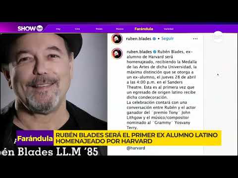 ShowTVN: Rubén Blades será homenajeado por Harvard y más noticias del espectáculos