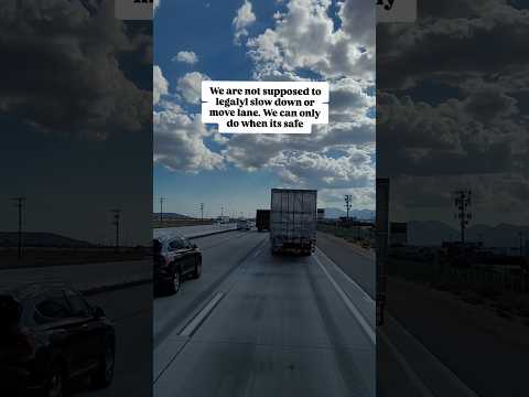 Rookie truck driver pulls a dangerous stunt on I-5 #truckerlife #trucking #truckdriver