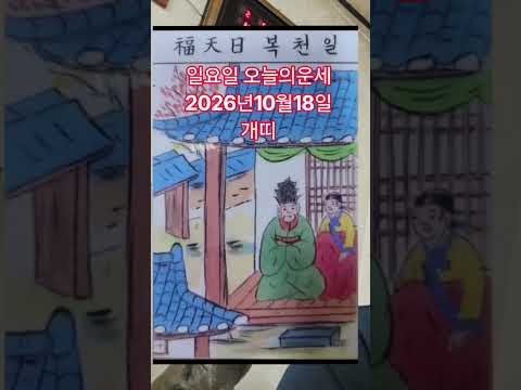 개띠 오늘의운세 2026년10월18일 <strong>운세</strong> #<strong>운세</strong> #오늘의운세