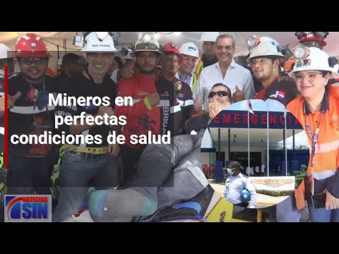 Mineros en perfectas condiciones de salud