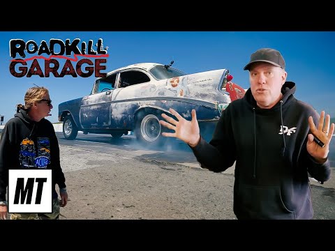 Can the '56 Chevy Field Car Run 11s at Samoa Drag Strip" | Roadkill Garage