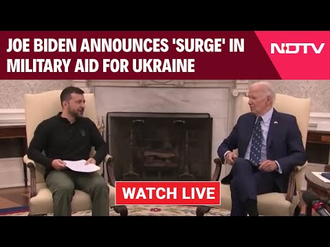 Biden Zelensky Meeting LIVE | Joe Biden Announces 'Surge' In Military Aid For Ukraine