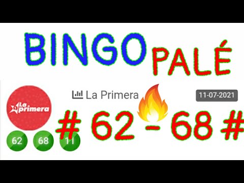 BINGO hoy...!! PALÉ (( 62 - 68 )) loteria LA PRIMERA HOY/ NÚMEROS GANADORES/ NÚMEROS QUE MÁS SALEN