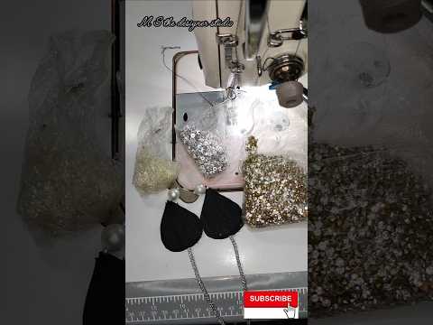 🌹 sewing tips and tricks 🌹 beautiful latkan design with pearls #reel #youtube #shorts #viral #video