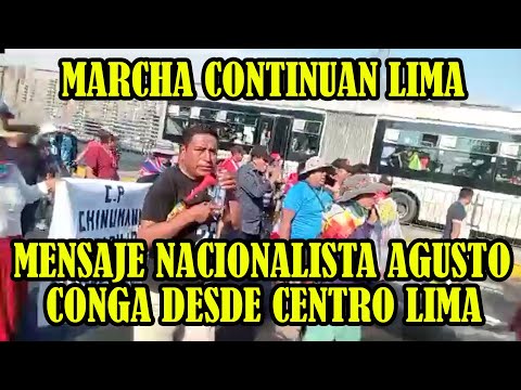 MANIFESTANTES MARCHAN POR LAS CALLES DE LIMA PIDEN CIERRE DEL KONGRESO..