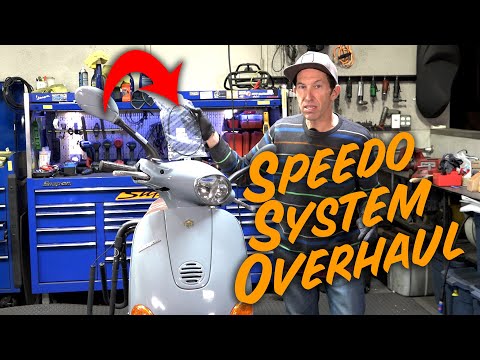 Refurbishing the Complete Speedometer System on a Vespa ET Scooter