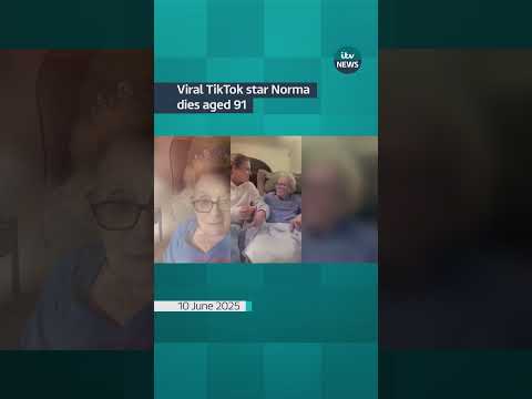Viral TikTok star Normadies aged 91 #itvnews