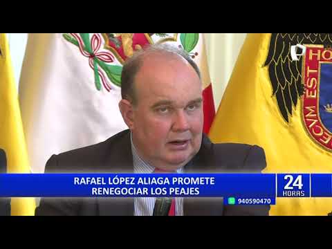 Alcalde Rafael López Aliaga ofreció conferencia de prensa junto a funcionarios