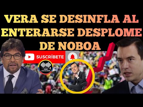 CARLOS VERA SE DESINFLA AL ENTERARSE CA1DA EN LAS ENCUESTAS DE DANIEL NOBOA NOTICIAS RFE TV