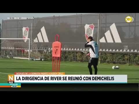 La dirigencia de River se reunió con Demichelis después de la derrota con Godoy Cruz ?N8:00?26-07-24