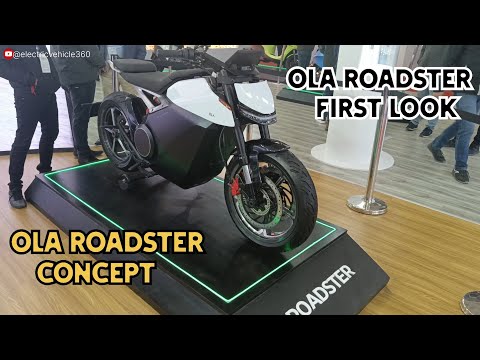 OLA ROADSTER CONCEPT ELECTRIC BIKE FIRST LOOK AT BHARAT MOBILITY GLOBAL EXPO | ELECTRIC VEHICLE 360