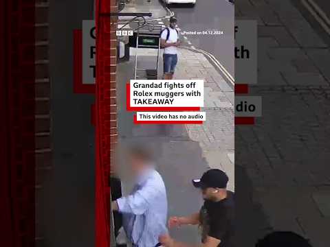 Grandad fights off Rolex muggers with takeaway. #Rolex #London #BBCNews