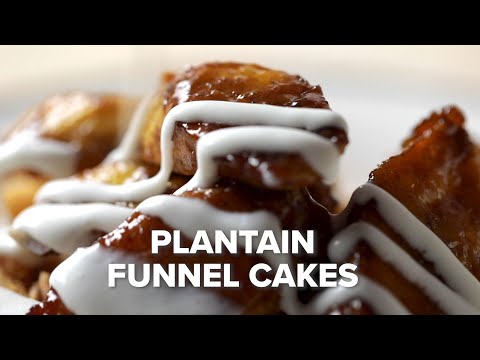 Sweet Plantain Funnel Cakes