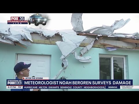 Hurricane Milton damage: Tornado damages homes in Cocoa Beach