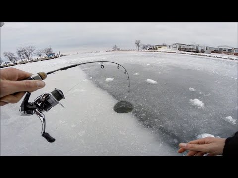 Ice fishing NEW LAKES for Pike and Big Perch