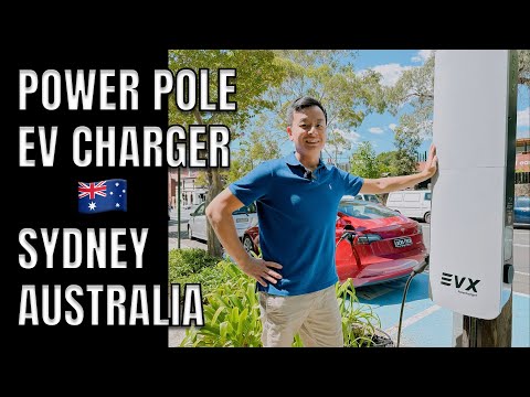 POWER POLE ELECTRIC VEHICLE CHARGER arrives in Sydney Australia review