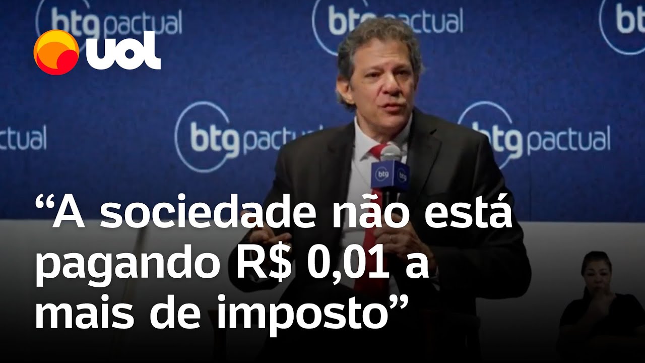Haddad rebate críticas sobre reforma tributária Sociedade não está pagando nem um centavo a mais