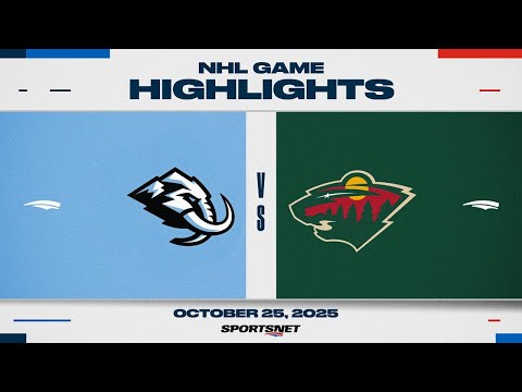 NHL Highlights | Mammoth vs. Wild - October 25, 2025