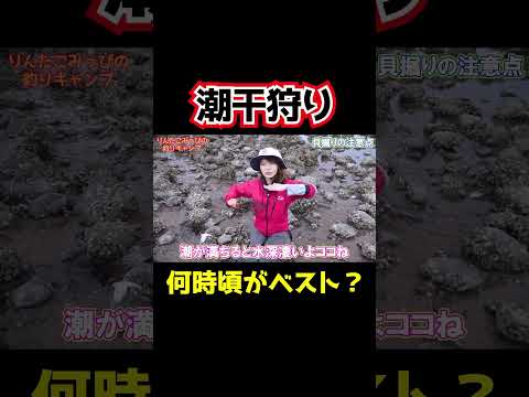 潮干狩りのベスト時間 #潮干狩り