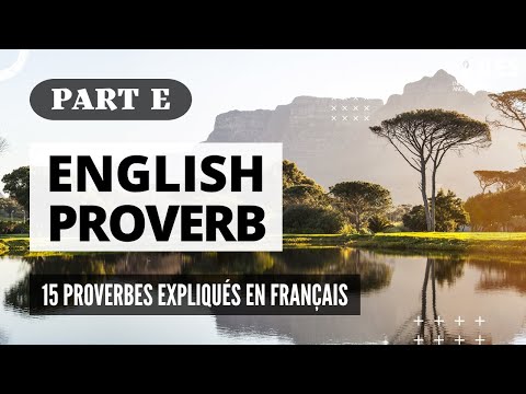 Part E : 15 Proverbes Anglais que j’entends tout le temps EXPLIQUÉS en Français