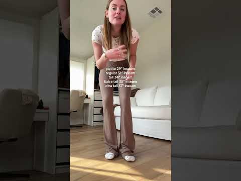 when the yoga pants actually touch the ground 🤌🏼👏👏👀 6 foot tall wearing a medium in ultra tall