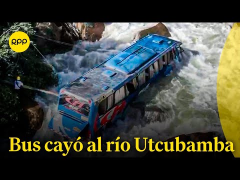 10 heridos y un desaparecido en bus que cayó al río Utcubamba