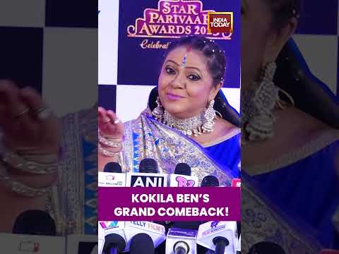 Saath Nibhana Saathiya Fame #rupalpatel Popularly Known as #kokilaben at #starparivaarawards 2025