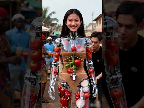 Jollof Sauce Base Sauce Dispenser Robot, in Service #futuristic #robot #technology #humanoid #AI