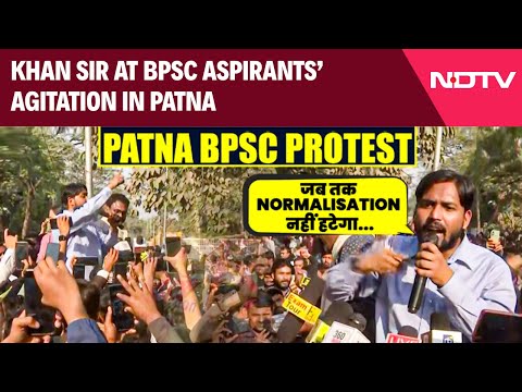 Khan Sir Patna | ‘Won’t Move Until...': Khan Sir At BPSC Aspirants’ Agitation In Patna