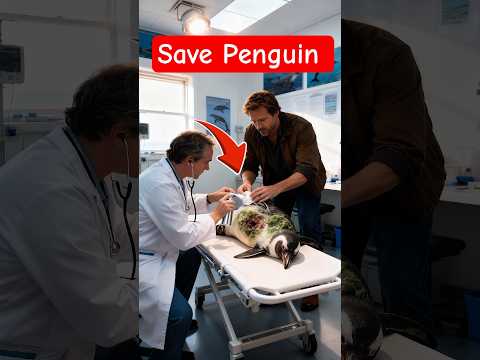 Rescue Penguin: Doctor Save Penguin from Deadly Fungus Barnacles #shorts #cartoon