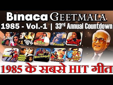 Binaca Geetmala 1985 - Vol-1 - 33rd Annual Countdown - बिनाका गीतमाला 1985 - Kishore, Rafi, Asha