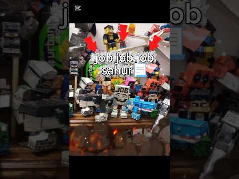 cómo hacer un papercraft de job job job Sahur📃🪵#papercraft#minecraft#brainrot#jobjobjobsahur#xd#meme
