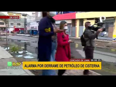 EXCLUSIVO | Derrame de petróleo desde camión cisterna enciende las alarmas en el Cercado de Lima
