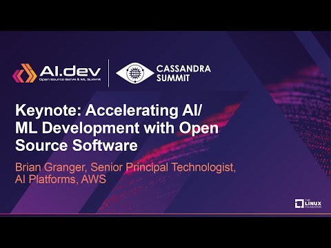 Keynote: Accelerating AI/ML Development with Open Source Software - Brian Granger, AWS