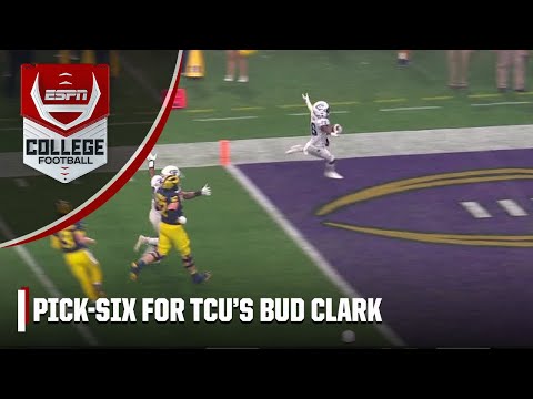 TCU picks off J.J. McCarthy and takes it to the house | ESPN College Football