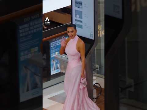 Kim Kardashian visits Lewis Hamilton's pop-up at Singapore's Marina Bay Sands