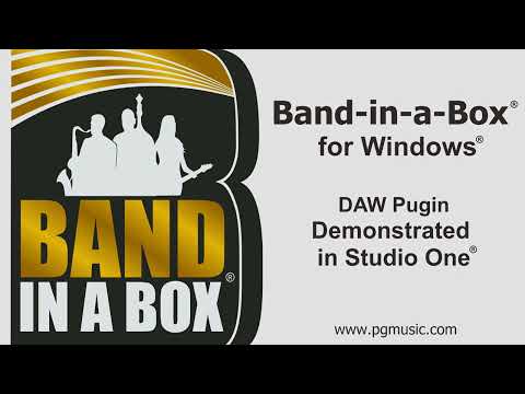 Band-in-a-Box® VST DAW Plugin for Windows®, demonstrated in PreSonus® Studio One®