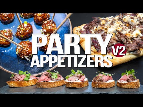 THE ULTIMATE PARTY APPETIZERS (V2) | SAM THE COOKING GUY