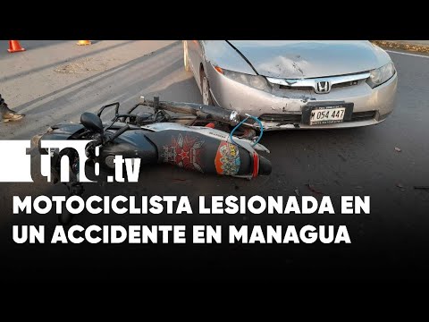 Imprudencia al volante provoca fuerte accidente en la Rotonda Cristo Rey, Managua - Nicaragua