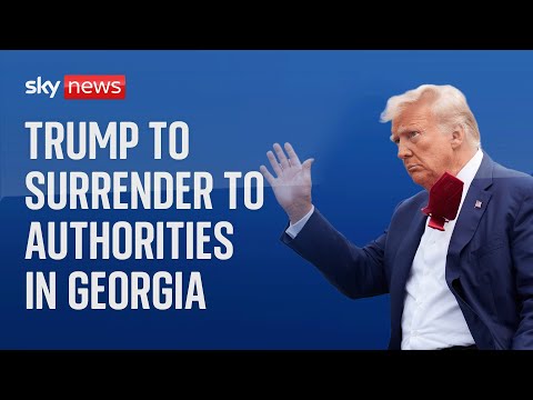 Watch live: Outside Fulton County jail ahead of Trump's surrender
